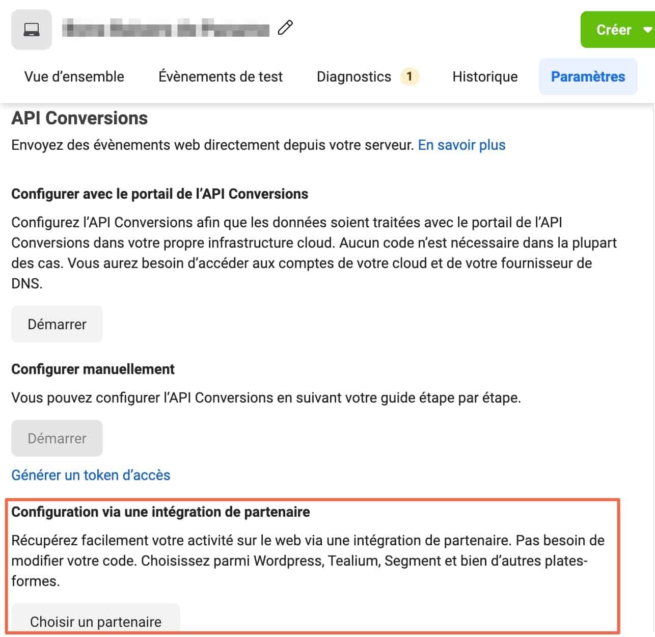 Gestionnaire d’événements Facebook : intégrations partenaires