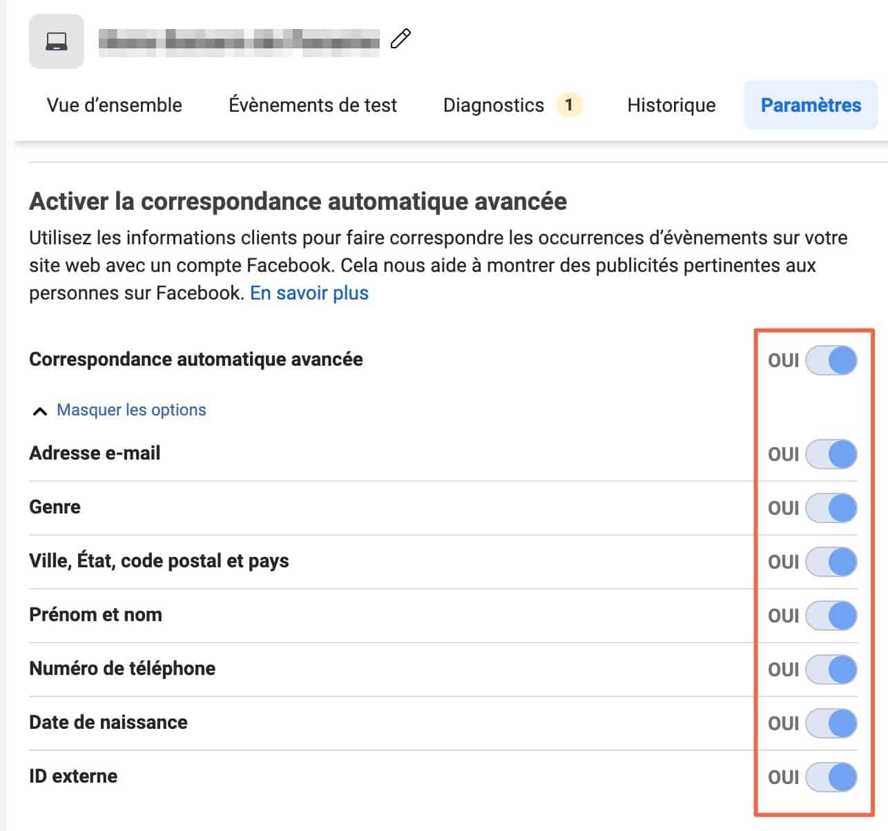 Gestionnaire d’événements Facebook : finaliser l’installation