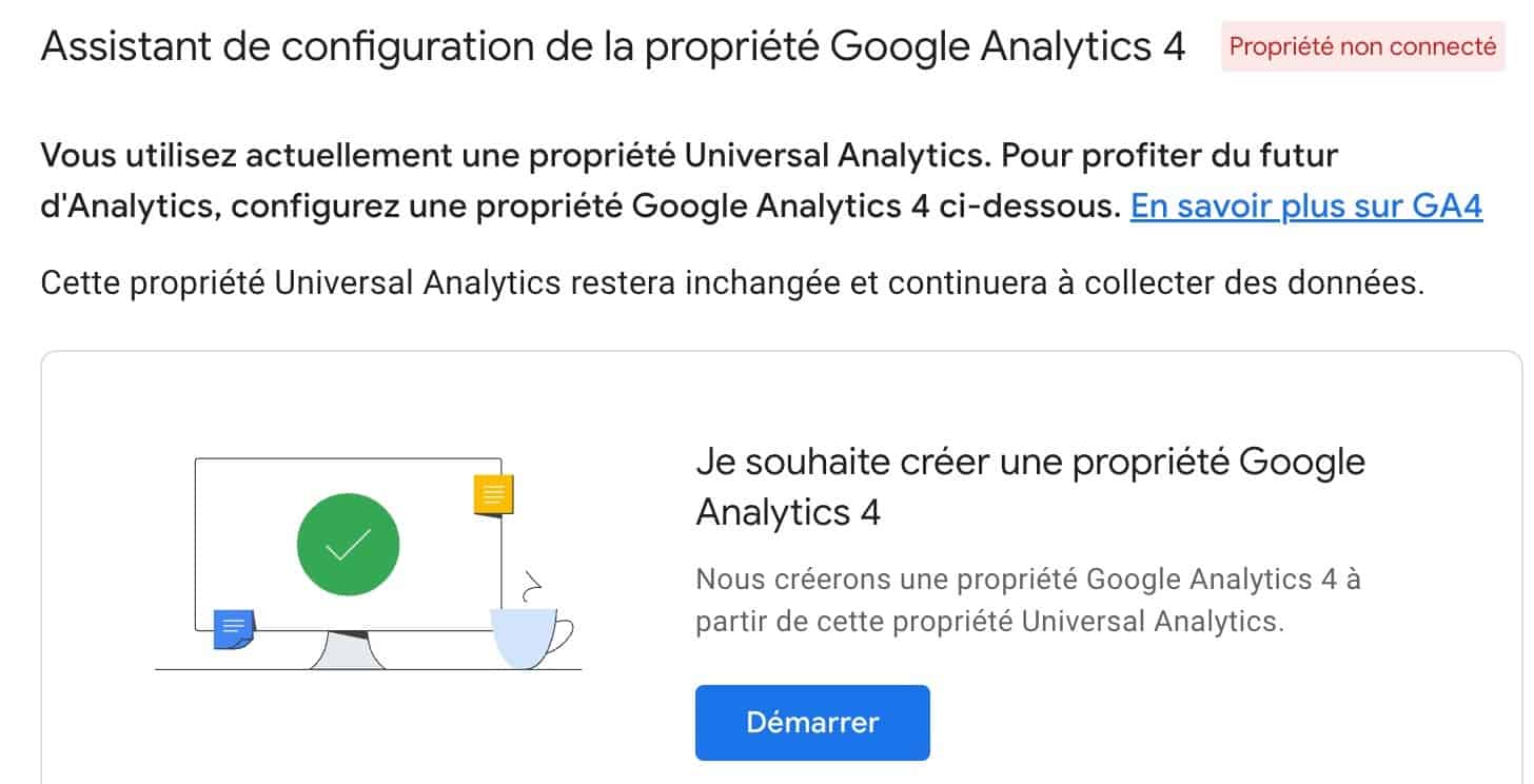 Configuration de Google Analytics 4, étape 2