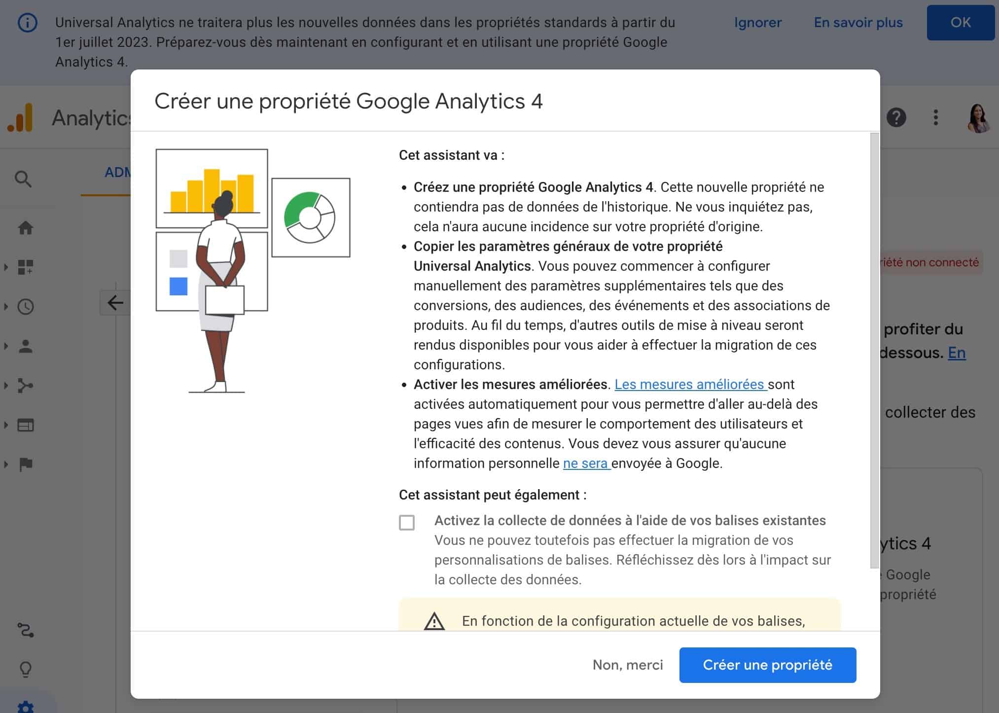 Configuration de Google Analytics 4, étape 3